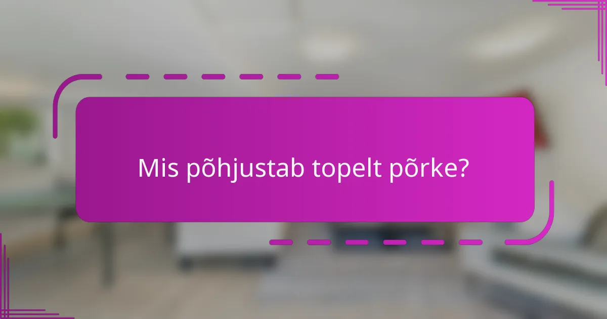 Mis põhjustab topelt põrke?